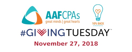 2018 AAF & #GivingTuesday Logo